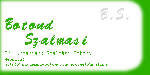 botond szalmasi business card