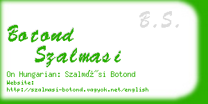 botond szalmasi business card